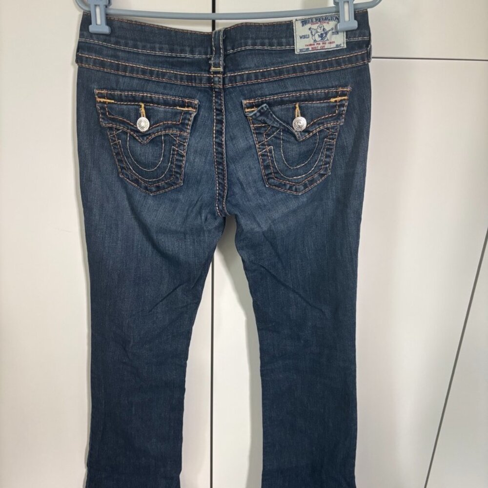 True Religion Boot Cut Dark Denim Jeans Size 28